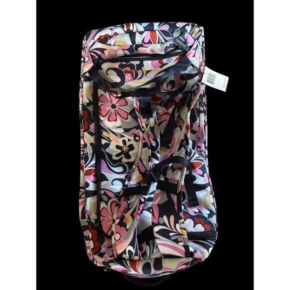 Vera Bradley Floral Print Travel Bag Lighten Up Duffle Backpack Mod Paisley New - Picture 5 of 6